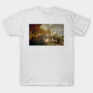 The Army takes an Oath to the Emperor after the Distribution of Eagles, 5 December 1804 by Jacques-Louis David T-Shirt